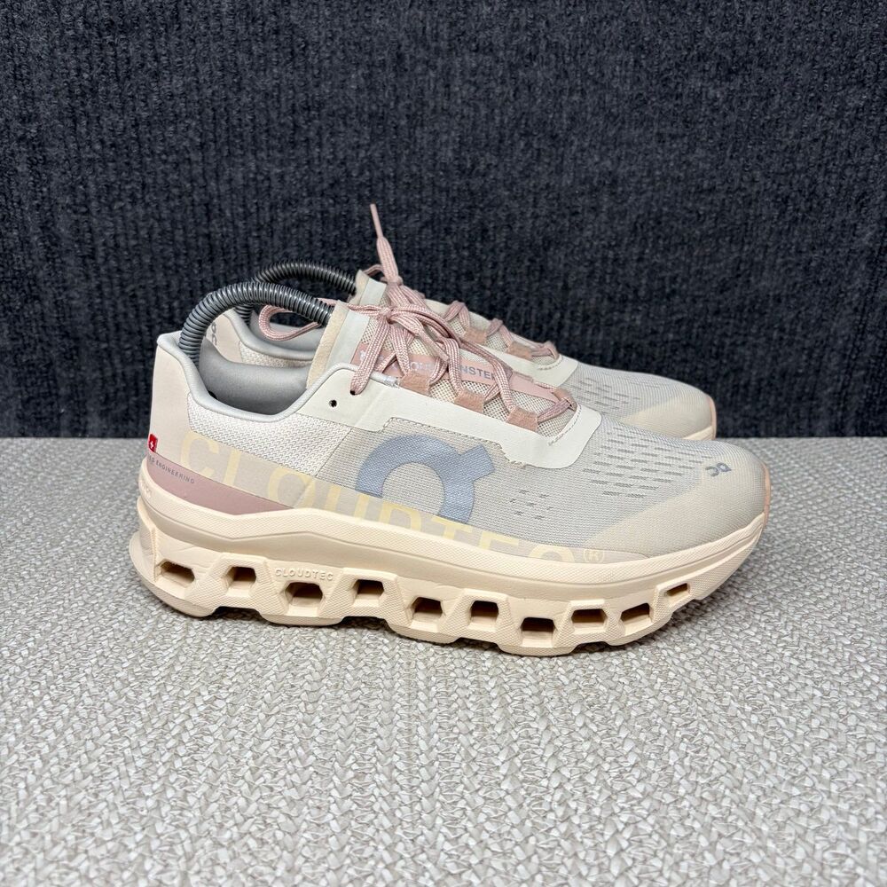 On Cloud Cloudmonster Moon Fawn Athletic Running Shoes Sneakers Women’s 8.5 US